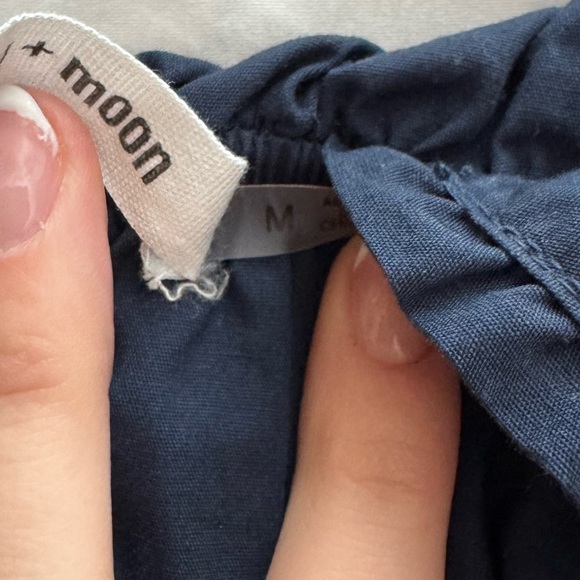 Navy Ruffle Romper - Picture 7 of 7